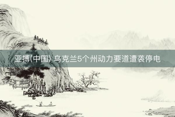 亚搏(中国) 乌克兰5个州动力要道遭袭停电