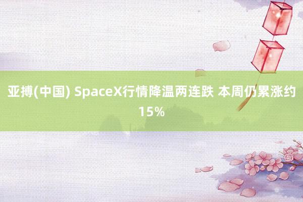亚搏(中国) SpaceX行情降温两连跌 本周仍累涨约15%